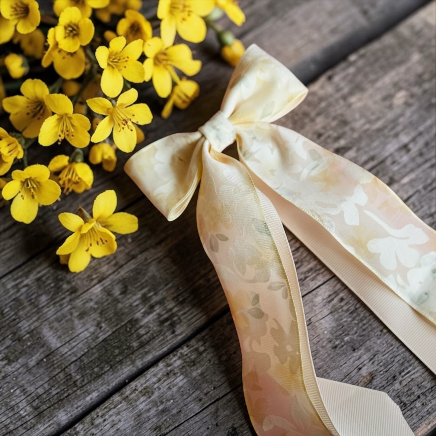 Saffron Meadow Long-Tail Bow