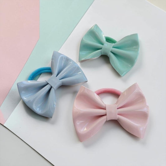 The Glossy Gelato Bow Rubber Bands
