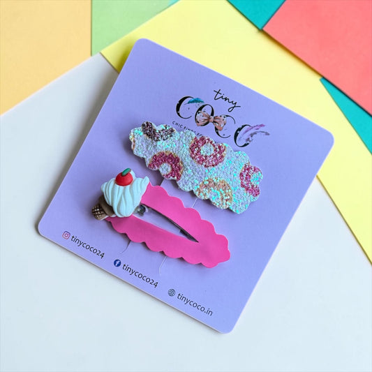 The Donut & Sundae Scalloped Duo