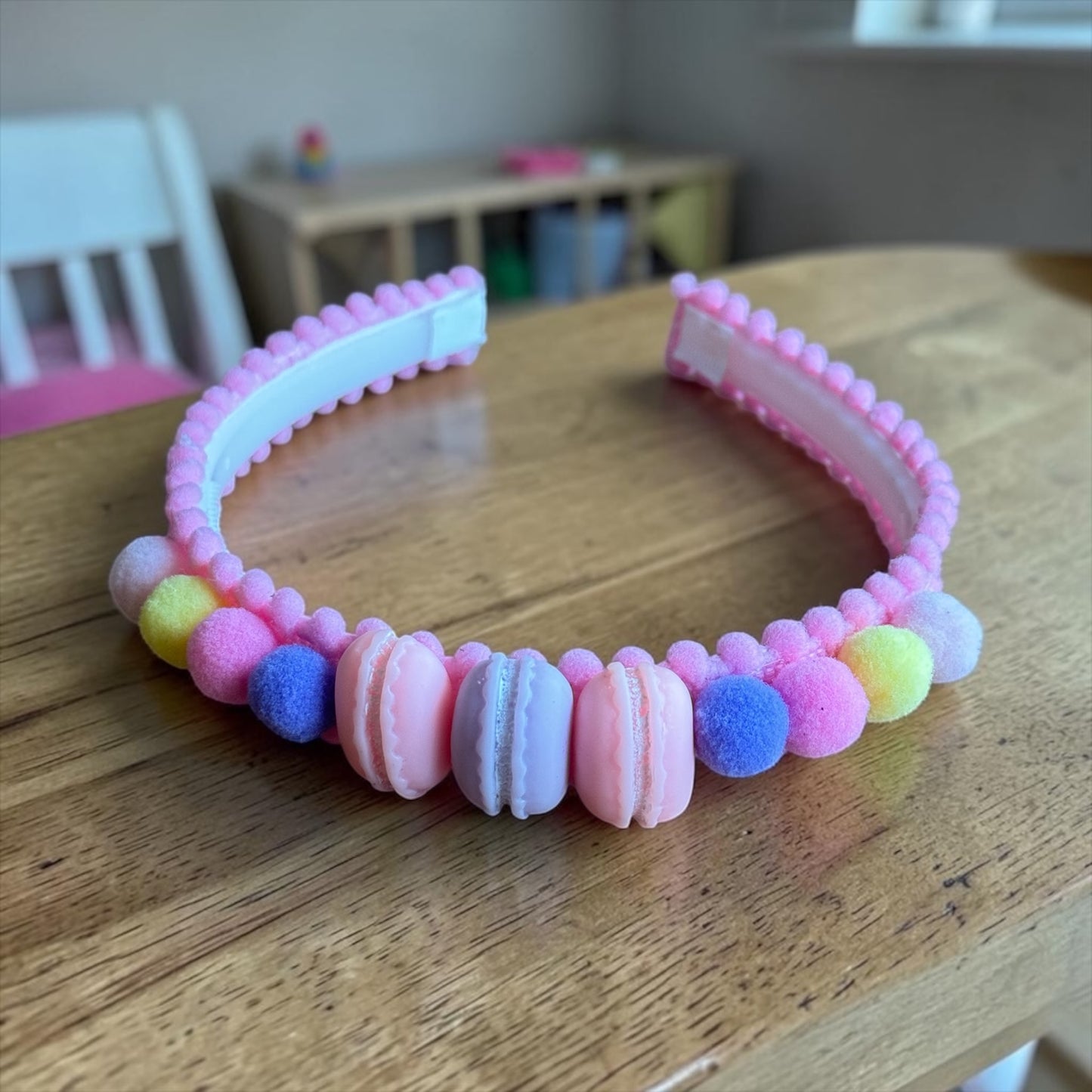 The Macaron Muse Pom-Pom Headband