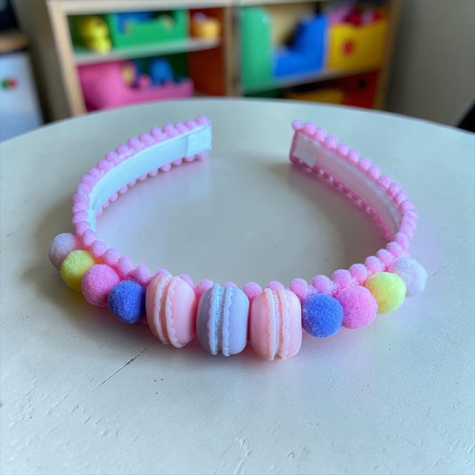 The Macaron Muse Pom-Pom Headband