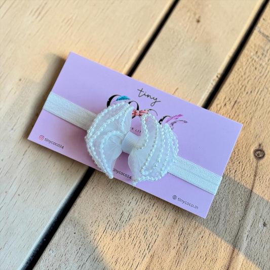 Pearlescent Shimmer Tulle Headband