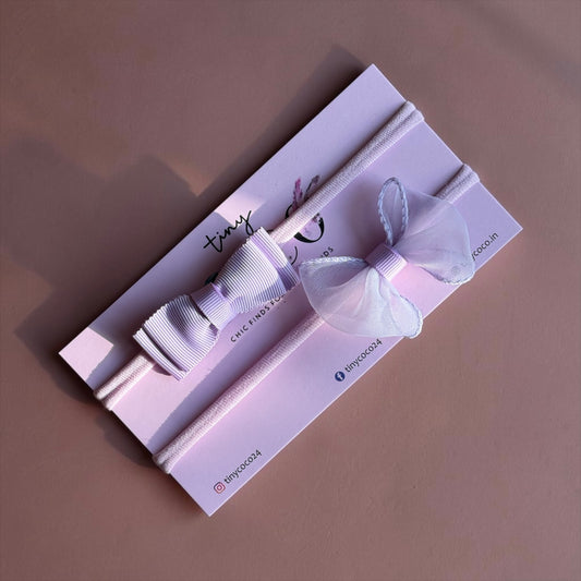 Lilac Whisper Headband Duo