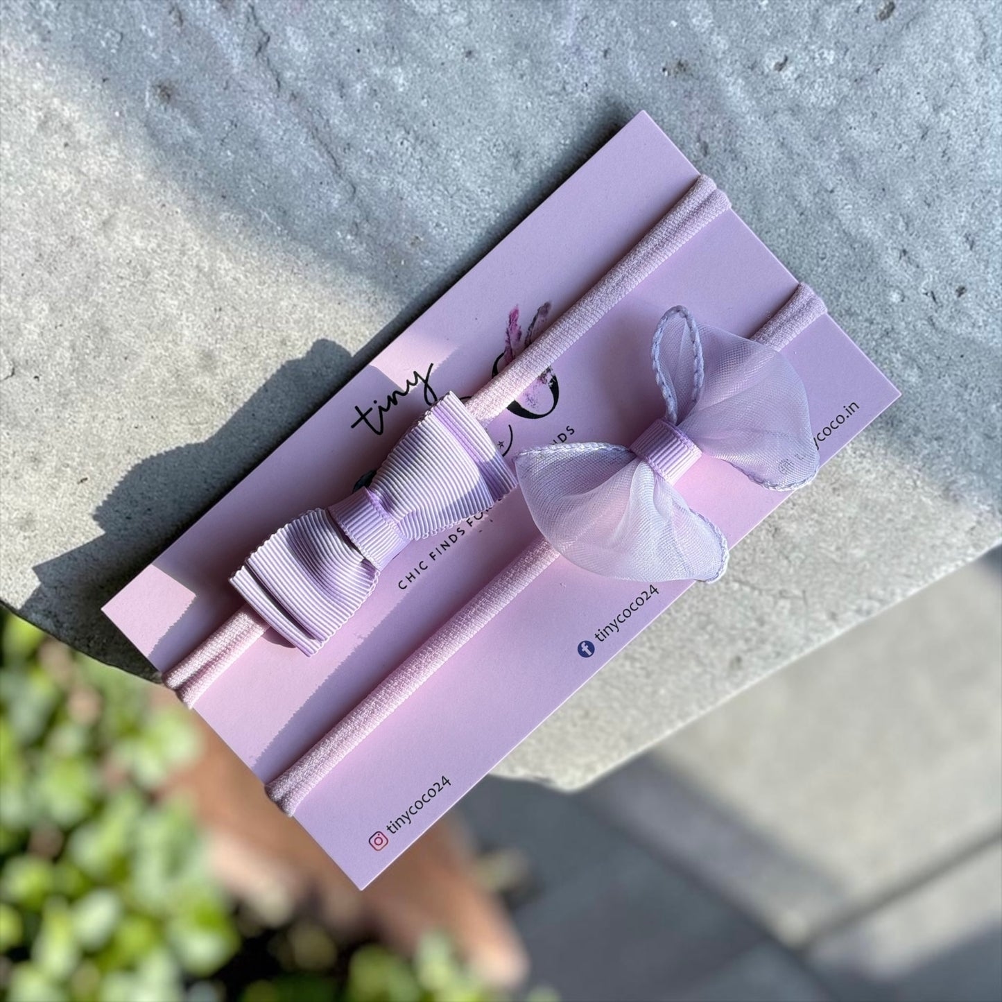 Lilac Whisper Headband Duo