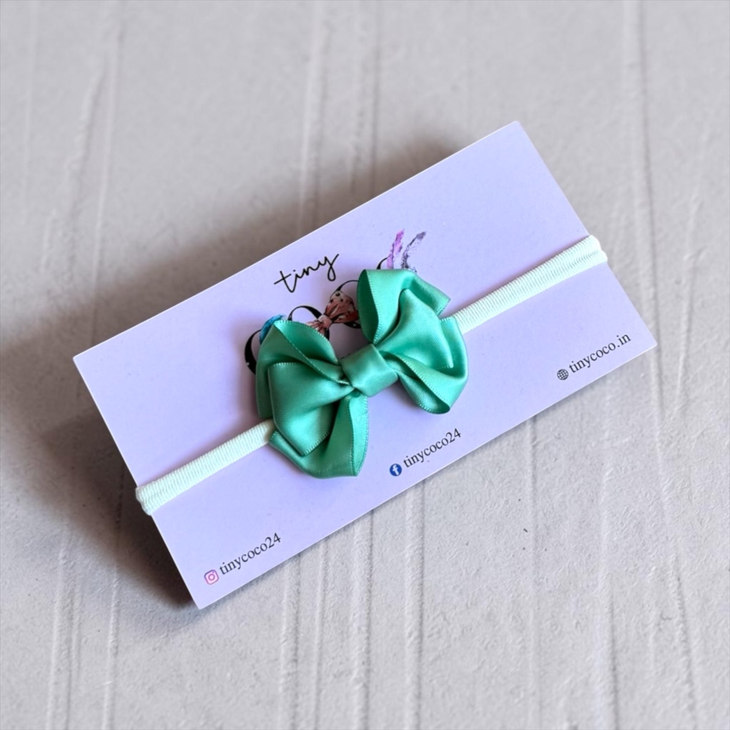 Silky Olive Green Ribbon Bow