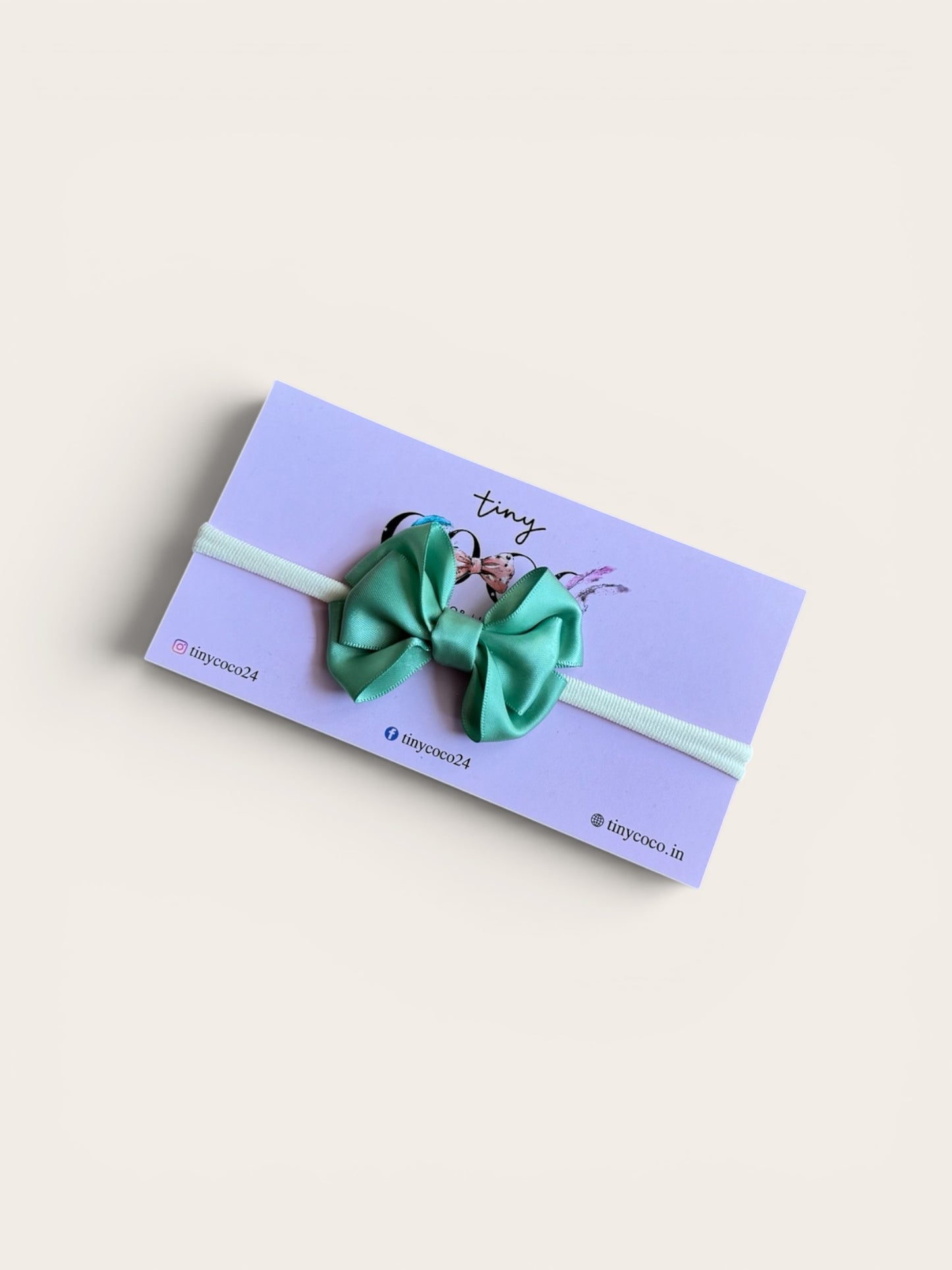 Silky Olive Green Ribbon Bow